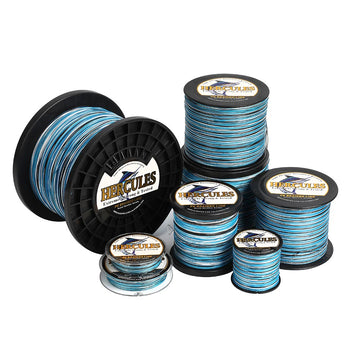 2000M 2187Yds Camo Blue 10lb-200lb HERCULES PE Braided Fishing Line 8 Strands HERCULES